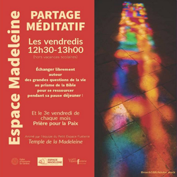 Partage meditatif       - Tous les vendredis à 12h30 (sauf vacances)