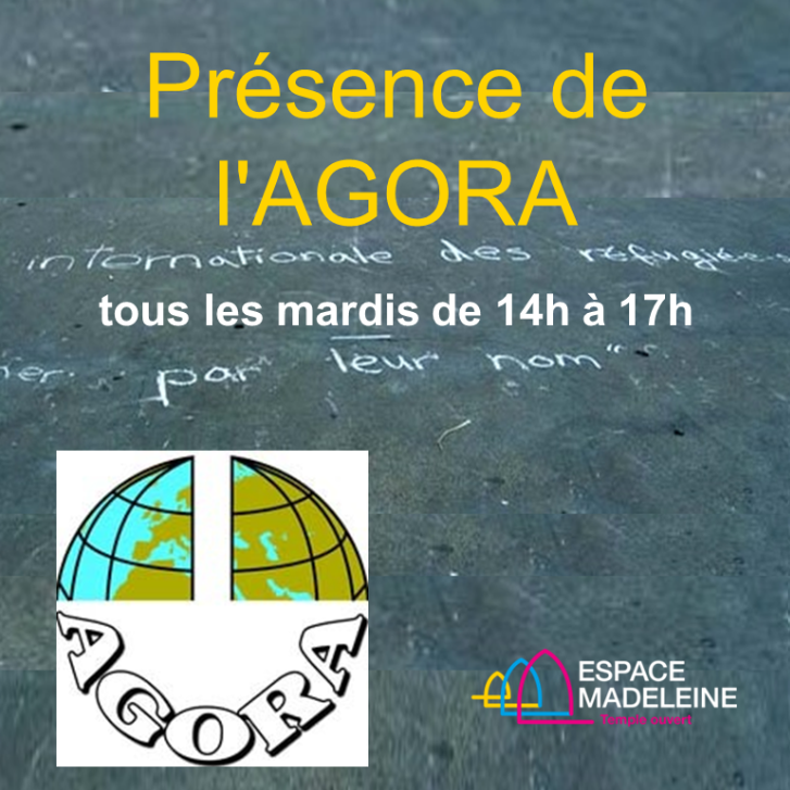 Présence de l'Agora - tous les mardis 14h-17h
